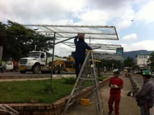 Obras en la entrada de Yopal.